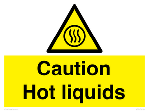 Caution hot liquids